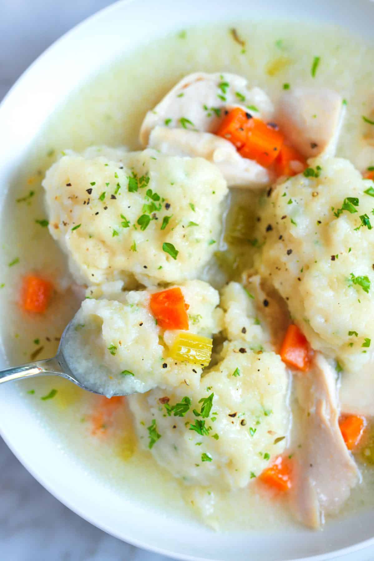Homemade Chicken and Dumplings