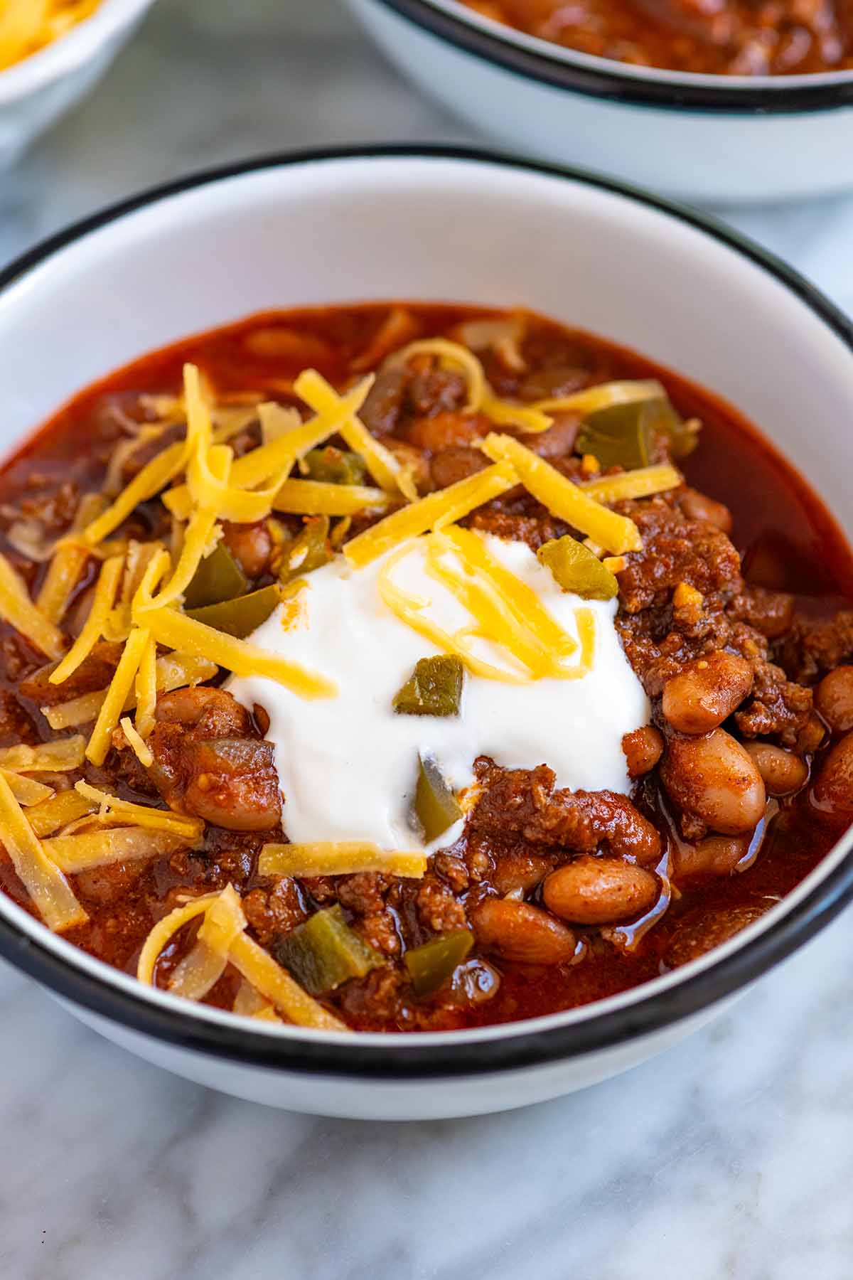 Homemade Chili with espresso powder