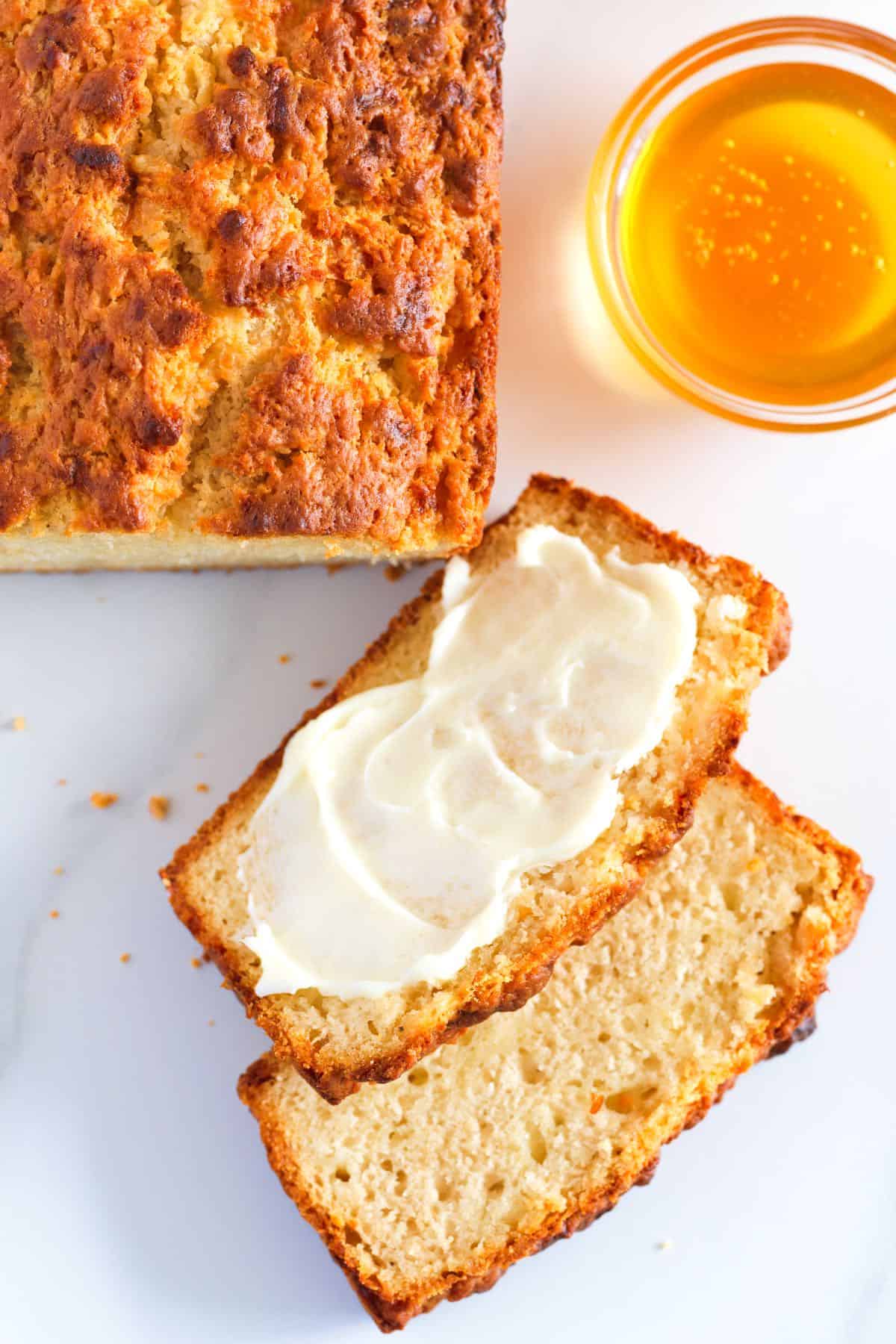 Beer Bread with butter