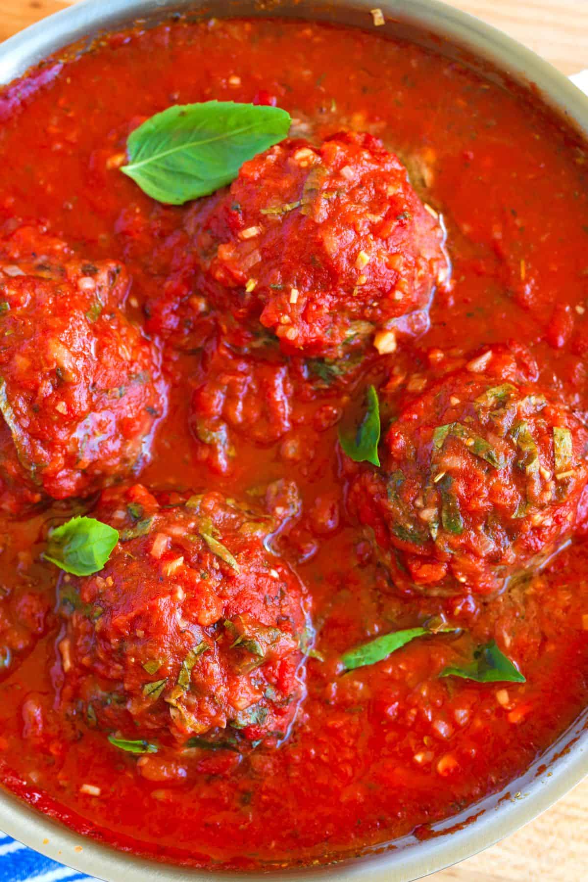 Homemade Meatballs with sauce