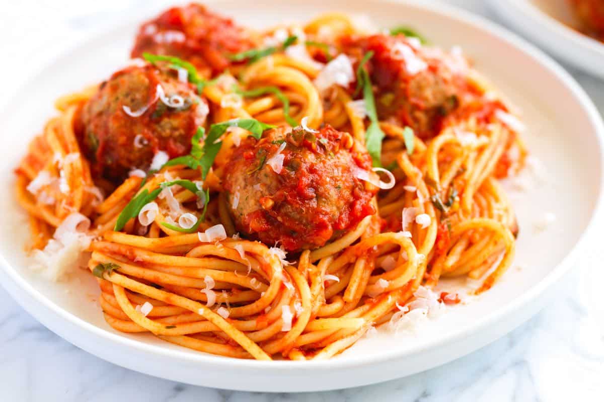 Homemade Spaghetti and Meatballs