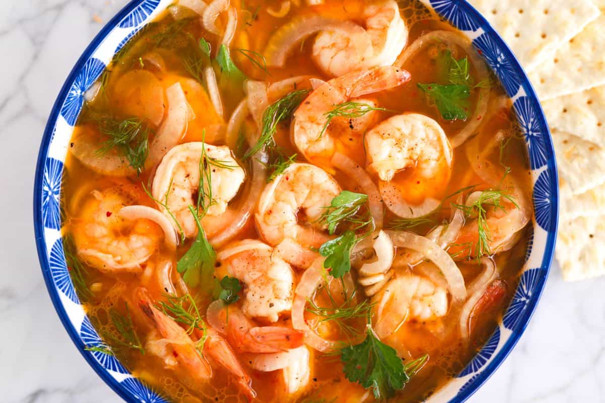 Homemade Pickled Shrimp