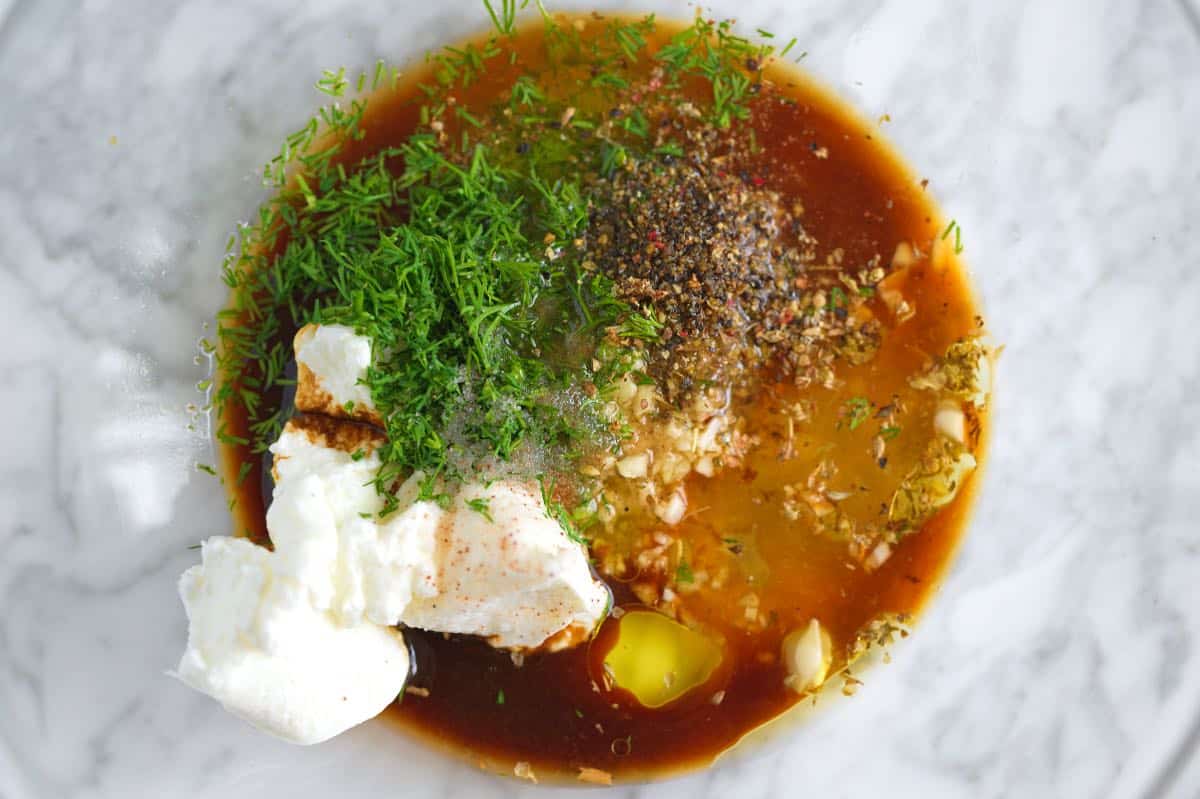 Greek chicken marinade ingredients