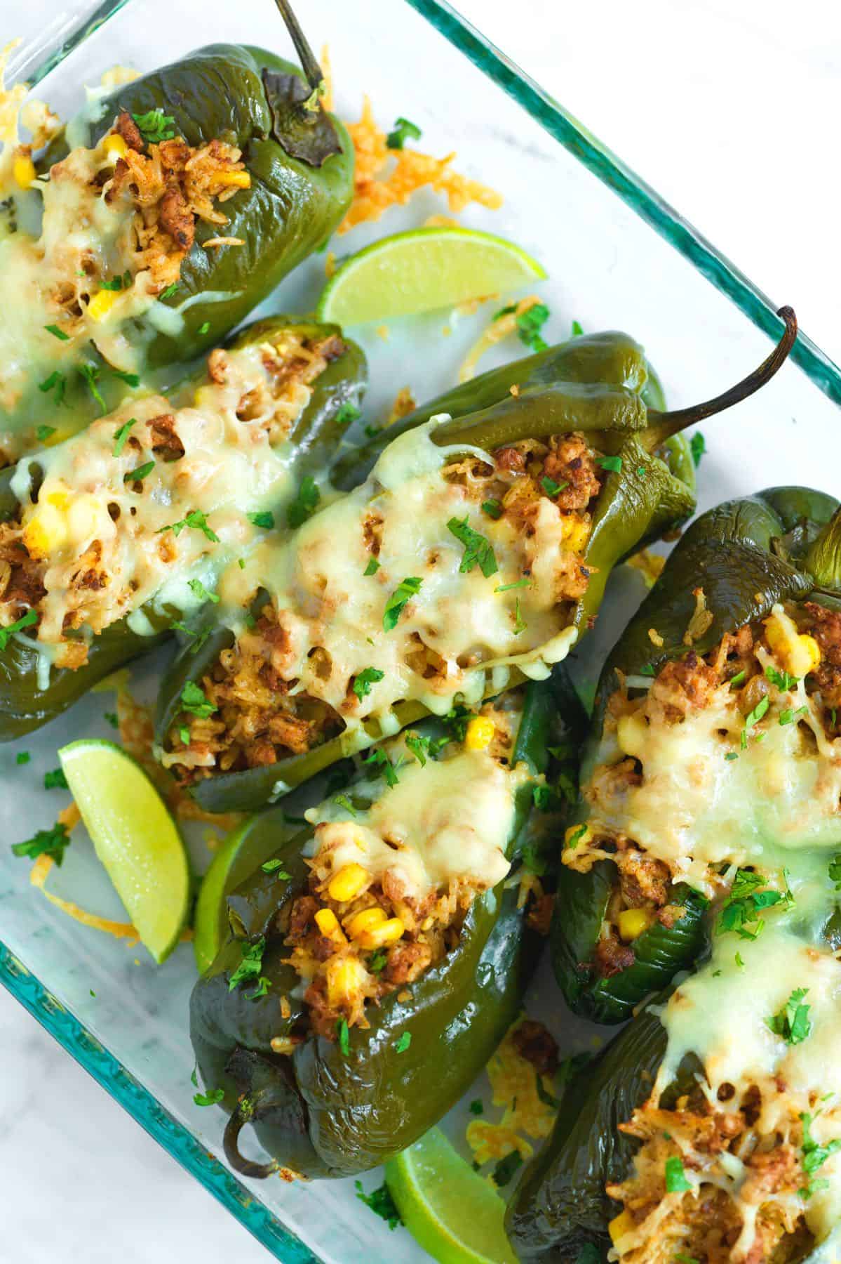 Stuffed Poblano Peppers