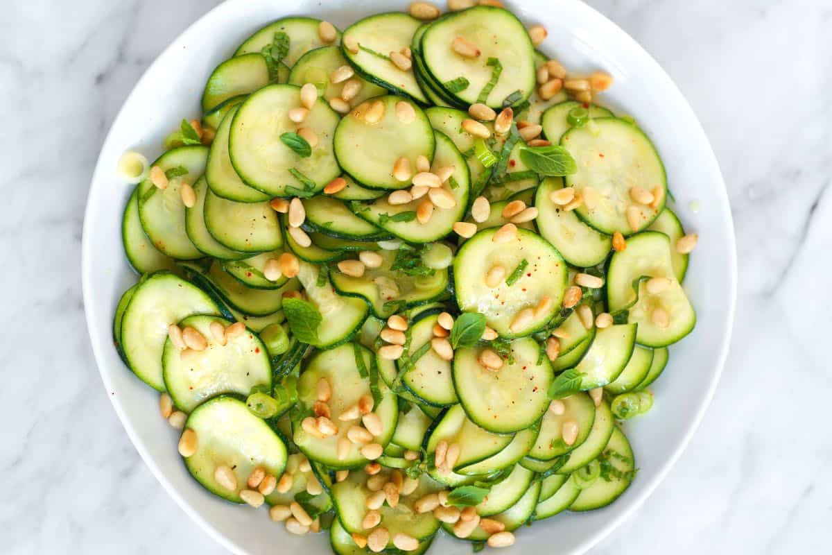 Lemon Herb Zucchini Salad