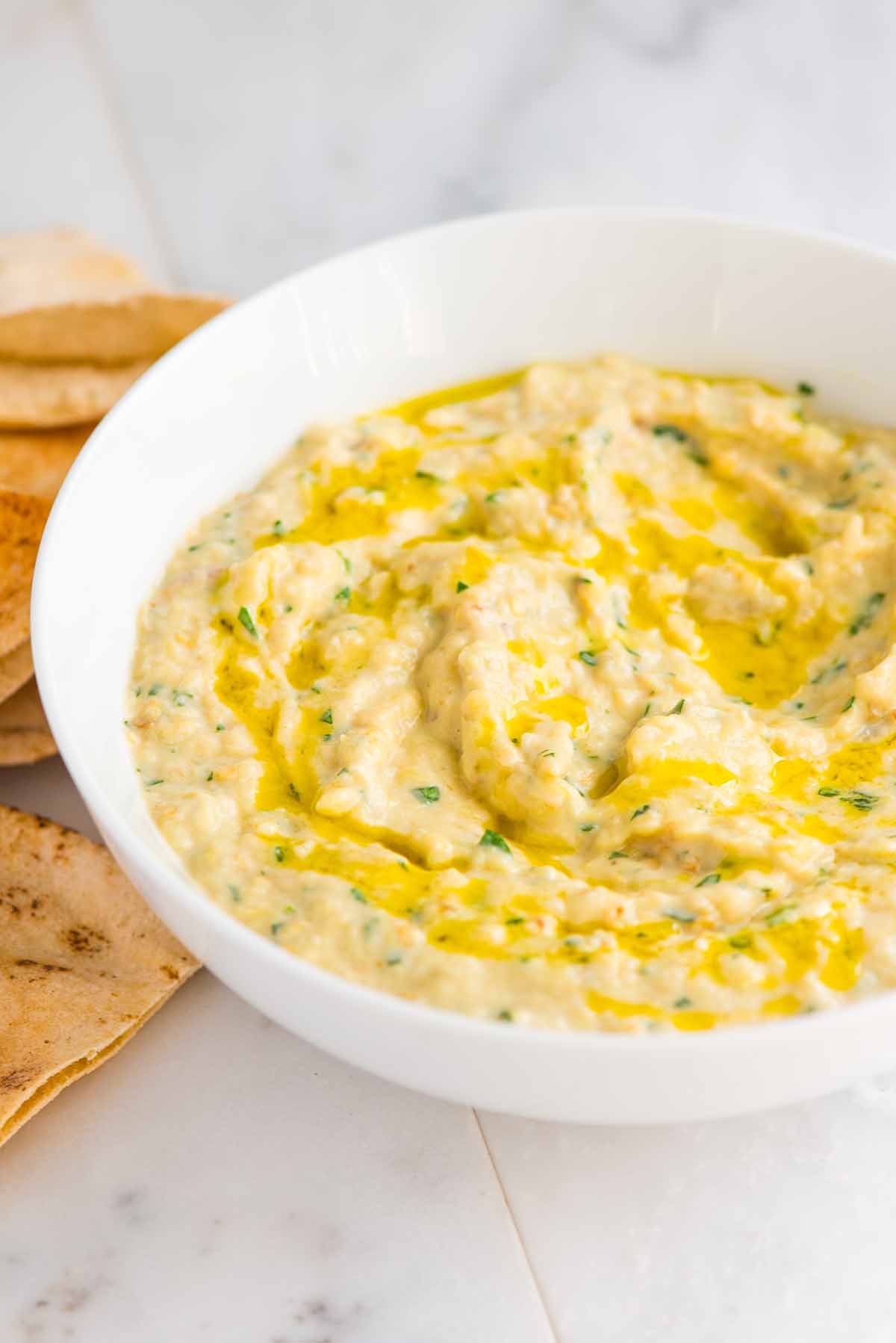 Easy Baba Ganoush (Roasted Eggplant Dip)