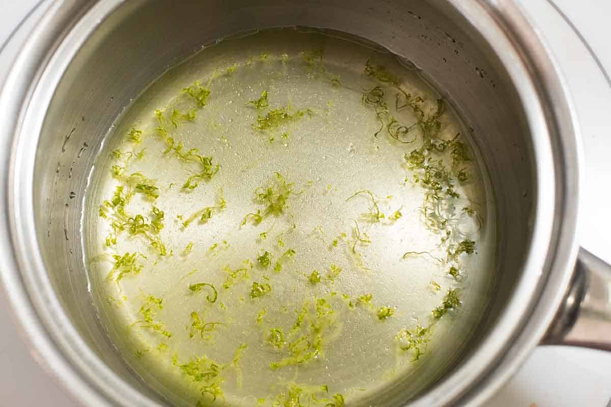 Making Homemade Lime Cordial