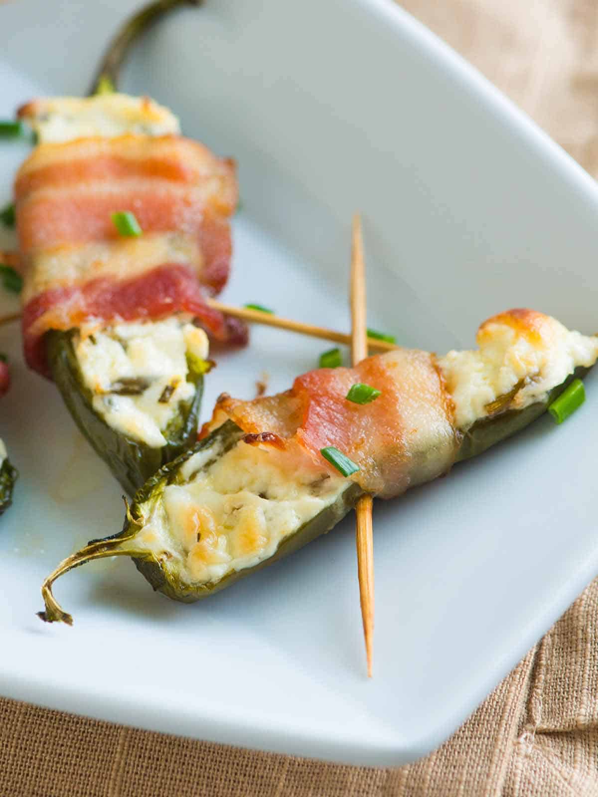 Bacon Wrapped Jalapeño Poppers