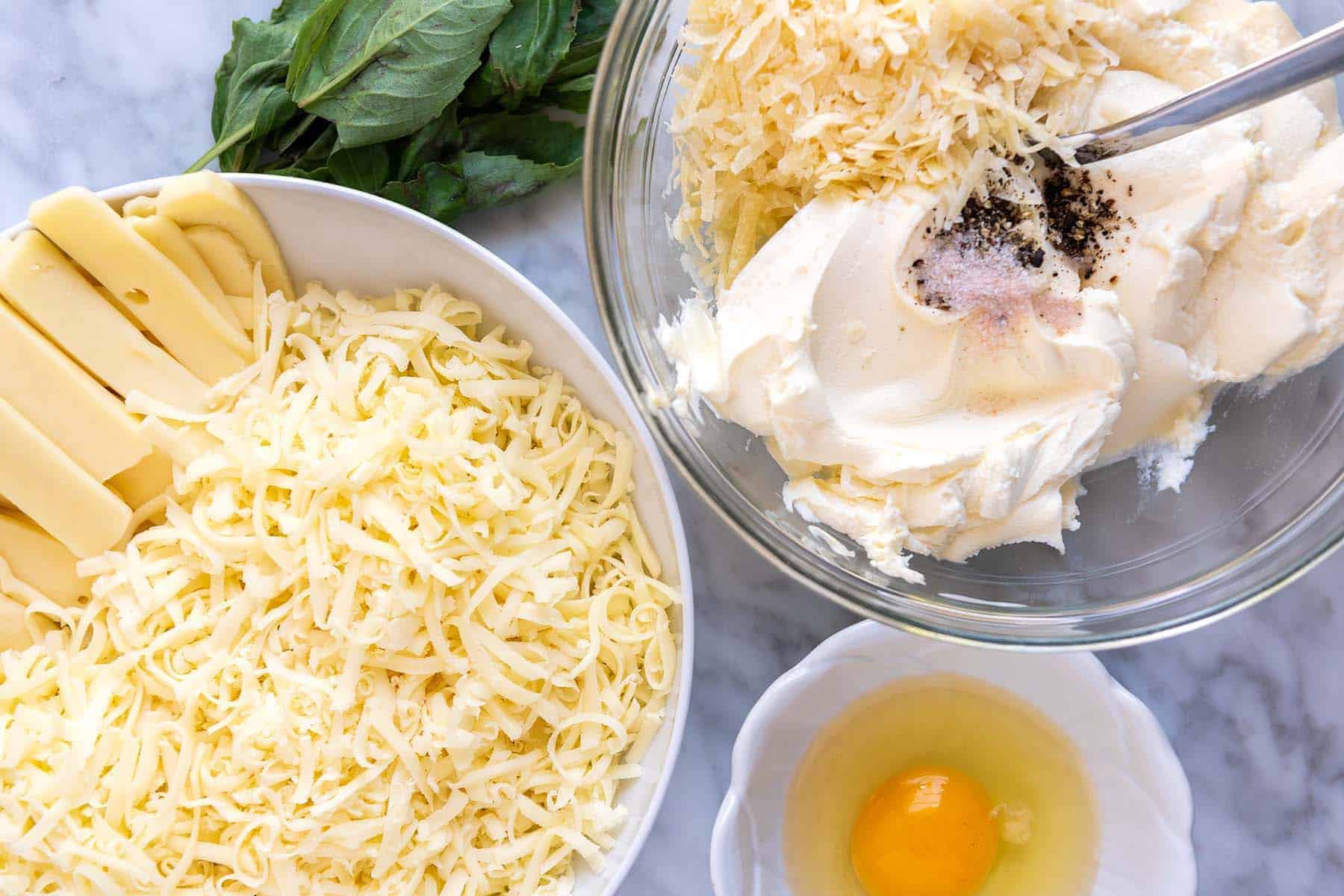 Ricotta and Mascarpone Cheese Mixture for cheese lasagna