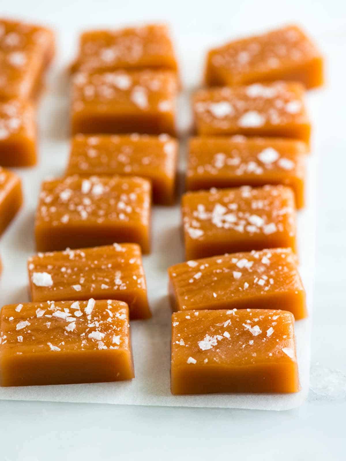 Homemade Salted Caramels