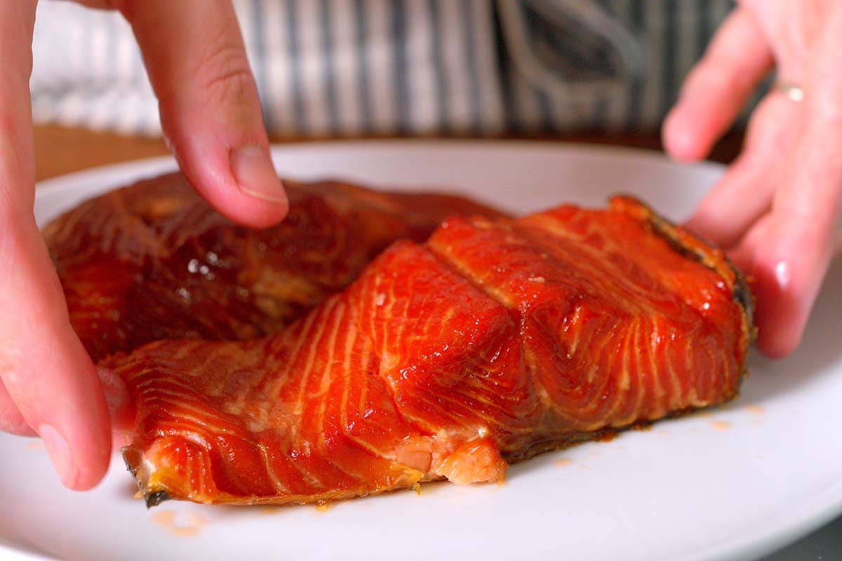 Hot smoked salmon ready to be turned into dip