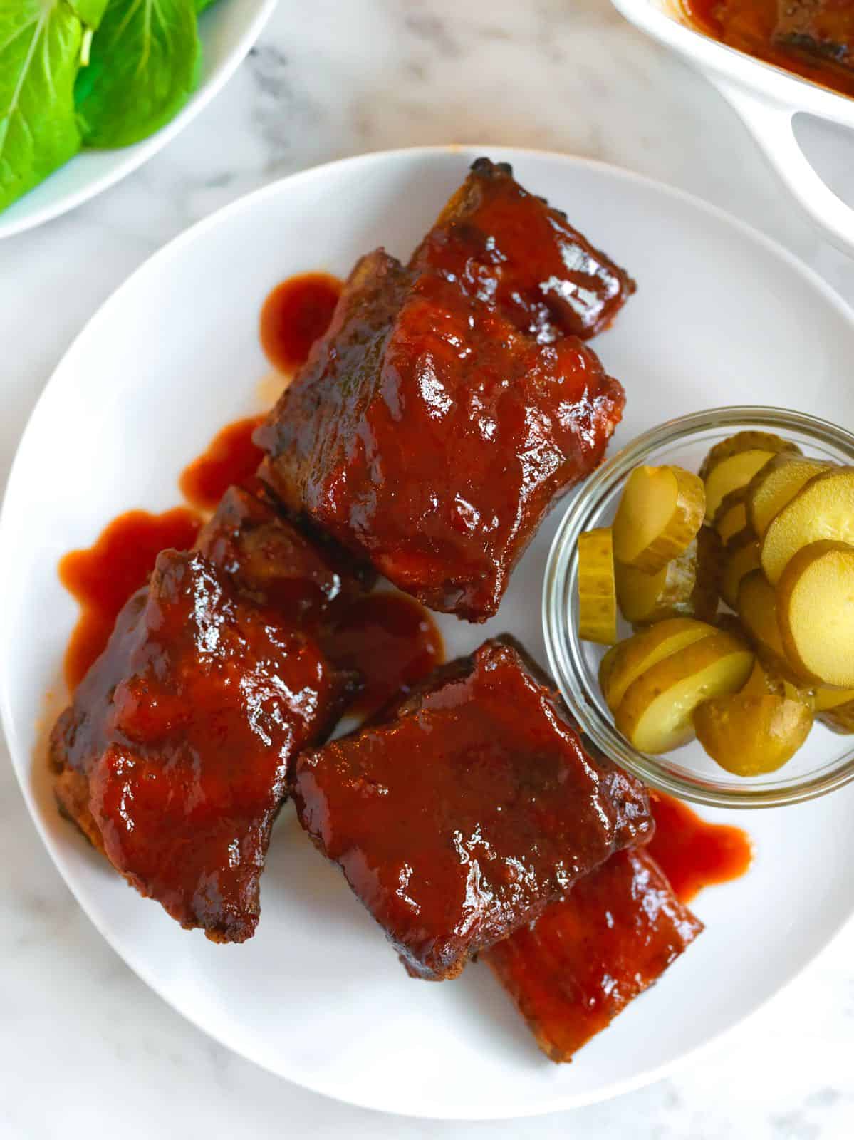 Baked BBQ Beef Ribs