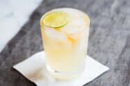 Dark and Stormy Cocktail