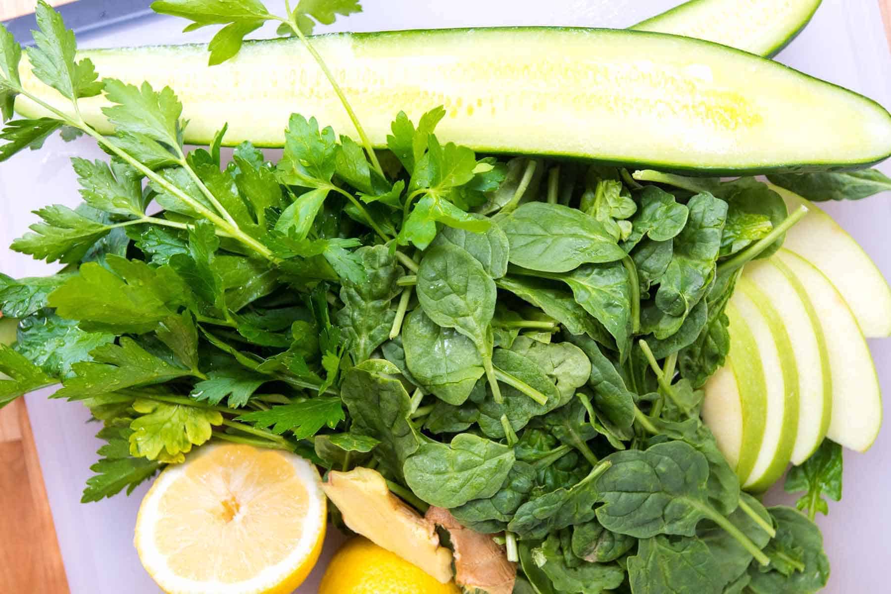 Green juice ingredients