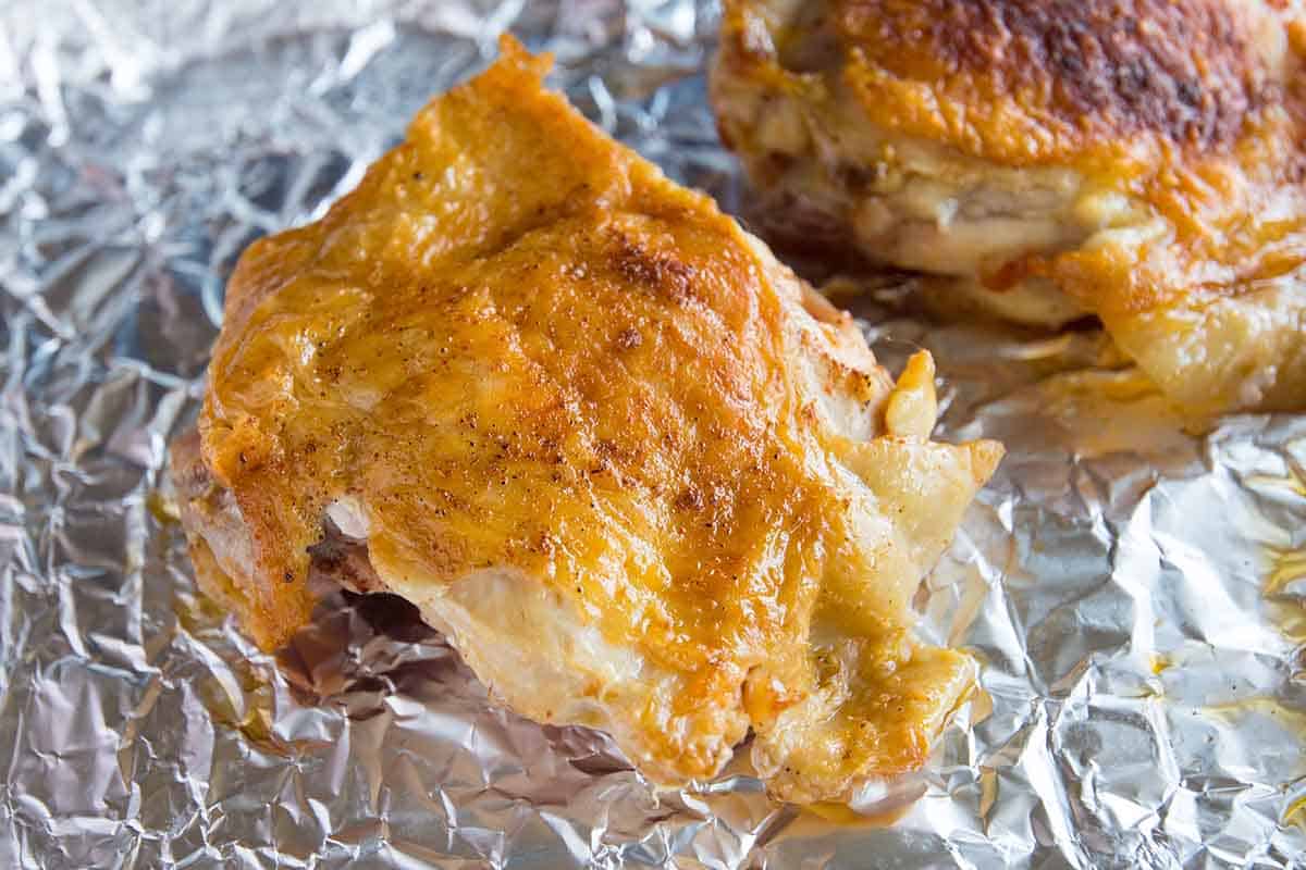 Cooking chicken for tortilla soup