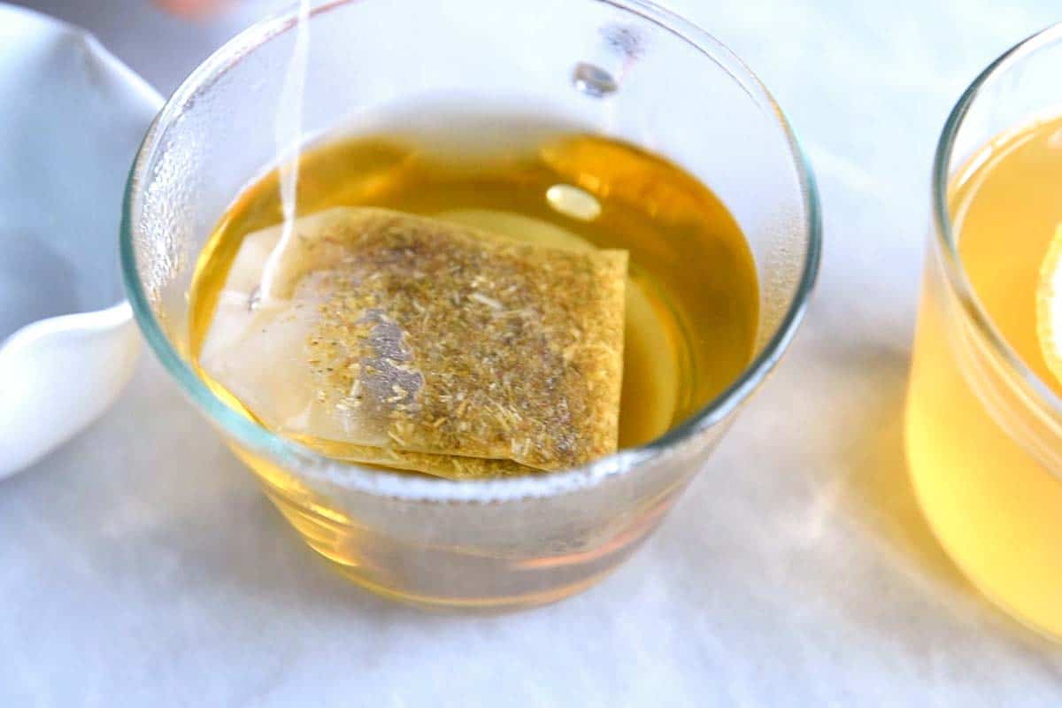 Brewing tea for a hot toddy