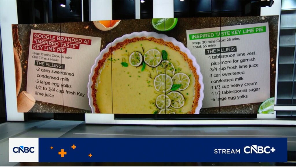 CNBC Power Lunch Google Frankenstein Key Lime Pie