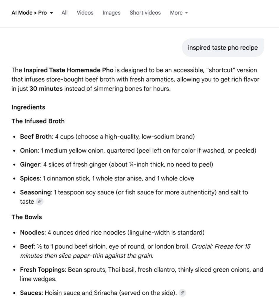 Google Frankenstein Pho Recipe