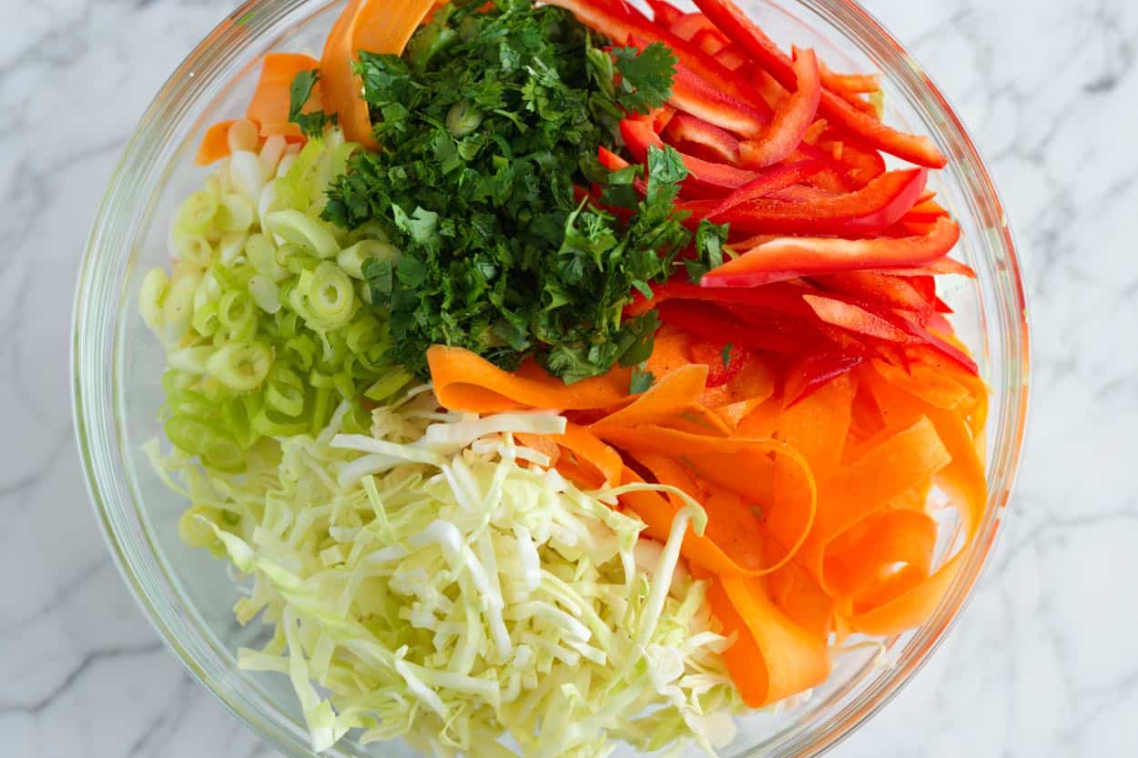 Asian Slaw Ingredients